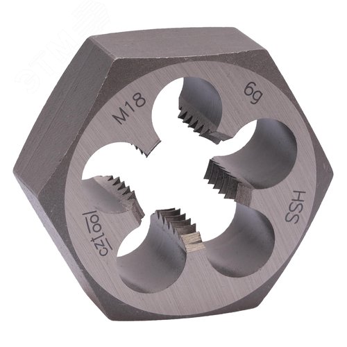Изображение товара Плашка М18х2,5 HSS DIN 382 6g 41х18мм (шт)