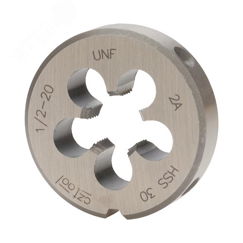 Изображение товара "Плашка дюймовая UNF 1/2""-20 HSS DIN22568 2A 38x10мм " (шт)