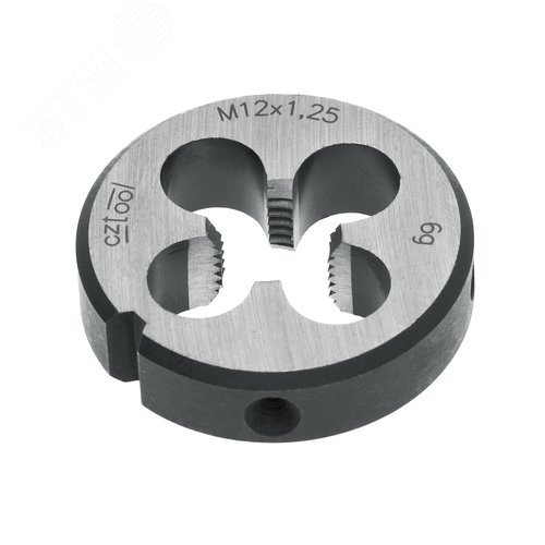 Изображение товара Плашка М12х1,25 115CrV3 DIN22568 6g 38х10мм (шт)