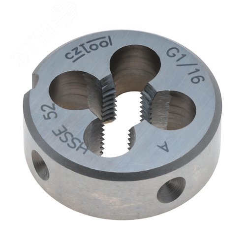 Изображение товара "Плашка трубная G 1/16""-28 HSSE DIN24231A 25x9мм " (шт)