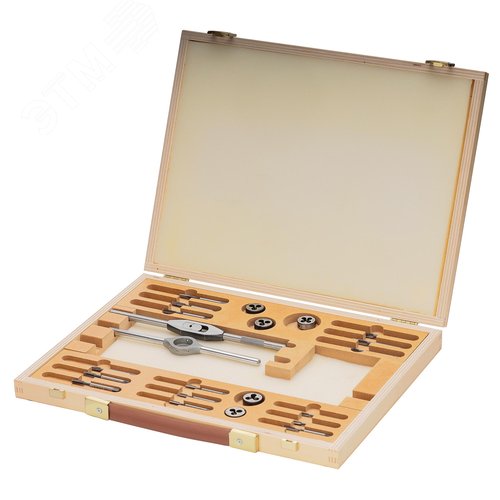 Изображение товара Набор метчиков и плашек UNC №5-№12 115CrV3 22пр (набор)