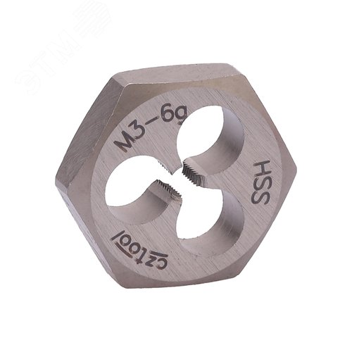 Изображение товара Плашка М3х0,5 HSS DIN 382 6g 18х5мм (шт)