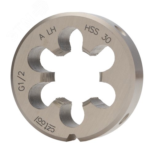 Изображение товара "Плашка трубная левая G 1/2""-14 HSS DIN24231A 45x14мм " (шт)