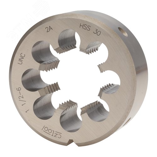 Изображение товара "Плашка дюймовая UNC 1,1/2""-6 HSS DIN22568 2A 75x30мм " (шт)