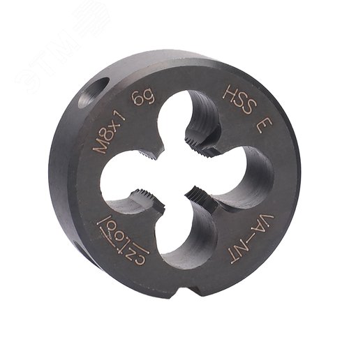 Изображение товара Плашка М8х1,0 HSSE-VA-NT DIN22568 6g 25х9мм (шт)