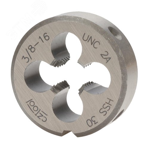 Изображение товара "Плашка дюймовая UNC 3/8""-16 HSS DIN22568 2A 30x11мм " (шт)