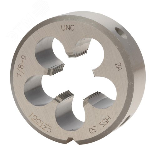 Изображение товара "Плашка дюймовая UNC 7/8""-9 HSS DIN22568 2A 55x22мм " (шт)