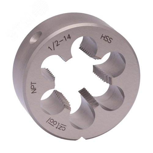 Изображение товара "Плашка коническая NPT 1/2""-14 HSS DIN24230 45x18мм " (шт)