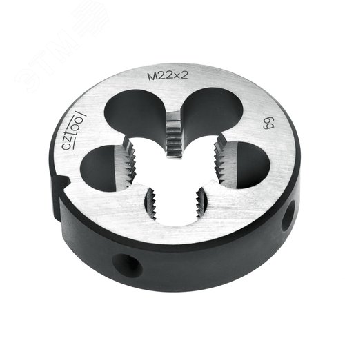 Изображение товара Плашка М22х2,0 115CrV3 DIN22568 6g 55х16мм (шт)