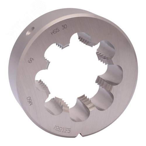 Изображение товара Плашка М60х5,5 HSS DIN22568 6g 105х36мм (шт)