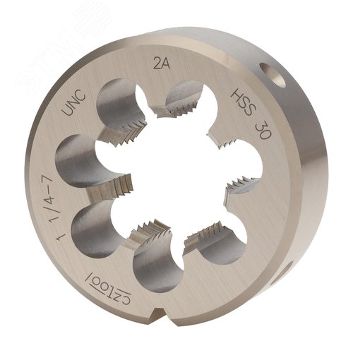 Изображение товара "Плашка дюймовая UNC 1,1/4""-7 HSS DIN22568 2A 65x25мм " (шт)