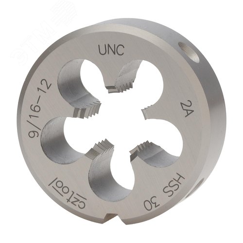 Изображение товара "Плашка дюймовая UNC 9/16""-12 HSS DIN22568 2A 38x14мм " (шт)