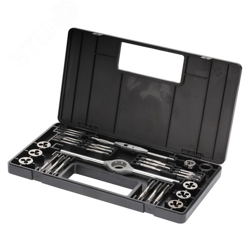 Изображение товара Набор метчиков и плашек M2,5-M7 115CrV3 31пр (набор)