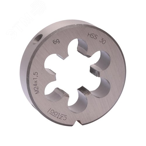 Изображение товара Плашка М24х1,5 HSS DIN22568 6g 55х16мм (шт)