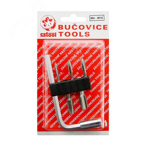 Изображение товара Набор метчиков для шуруповерта M4-M10 HSS 6пр (набор)