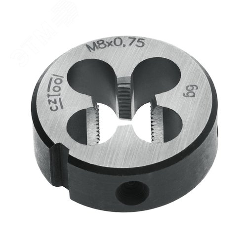 Изображение товара Плашка М8х0,75 115CrV3 DIN22568 6g 25х9мм (шт)