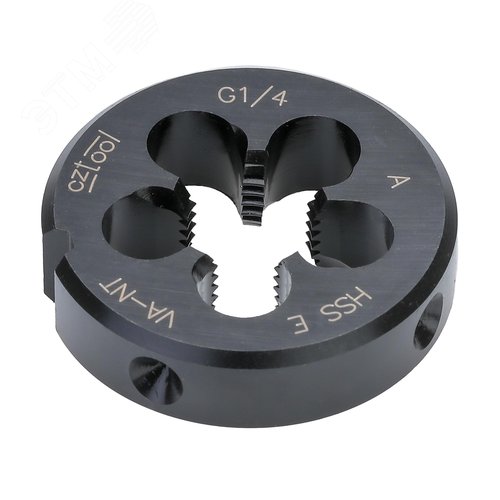 Изображение товара "Плашка трубная G 1/4""-19 HSSE-VA-NT DIN24231A 38x10мм " (шт)