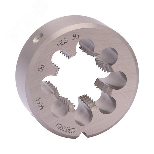 Изображение товара Плашка М33х3,5 HSS DIN22568 6g 65х25мм (шт)