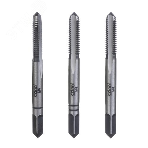 Изображение товара Набор метчиков 3шт М4х0,7 115CrV3 (комплект)