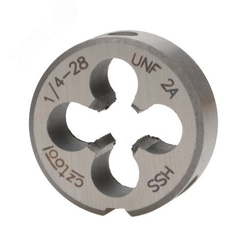 Изображение товара "Плашка дюймовая UNF 1/4""-28 HSS DIN22568 2A 20x7мм " (шт)