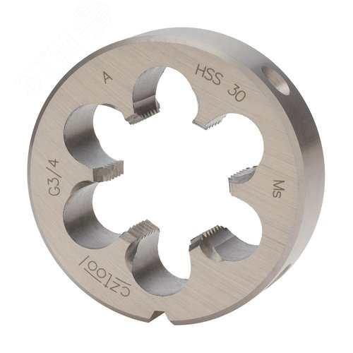 Изображение товара "Плашка трубная G 3/4""-14 HSS DIN24231A 55x16мм " (шт)