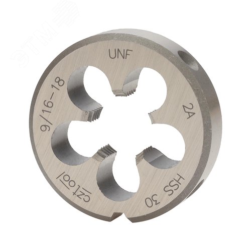 Изображение товара "Плашка дюймовая UNF 9/16""-18 HSS DIN22568 2A 38x10мм " (шт)
