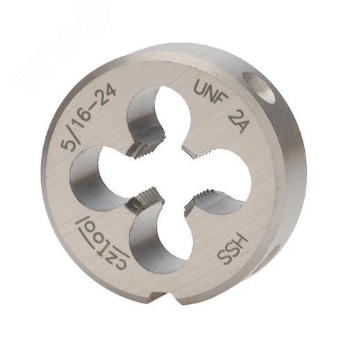 Изображение товара "Плашка дюймовая UNF 5/16""-24 HSS DIN22568 2A 25x9мм " (шт)