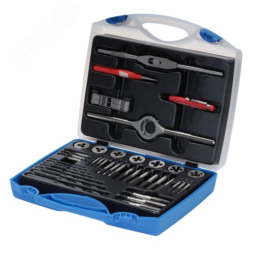 Изображение товара Набор метчиков и плашек M3-M12 115CrV3 40пр (набор)