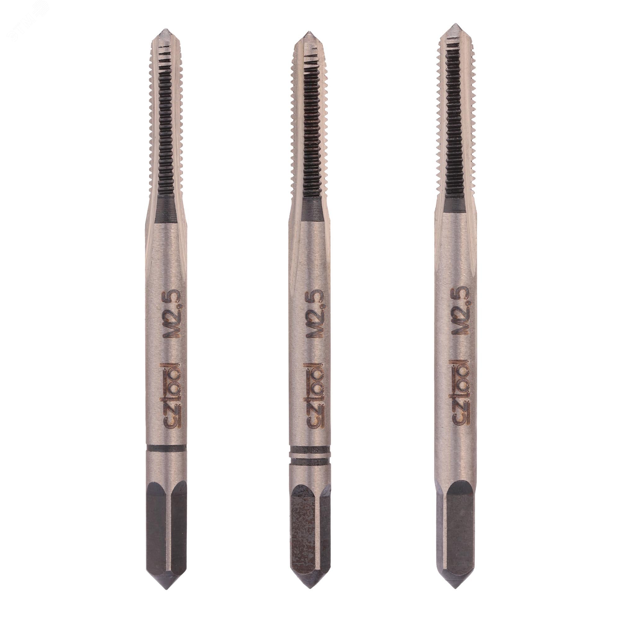 Изображение товара Набор метчиков 3шт М2,5х0,45 115CrV3 (комплект)