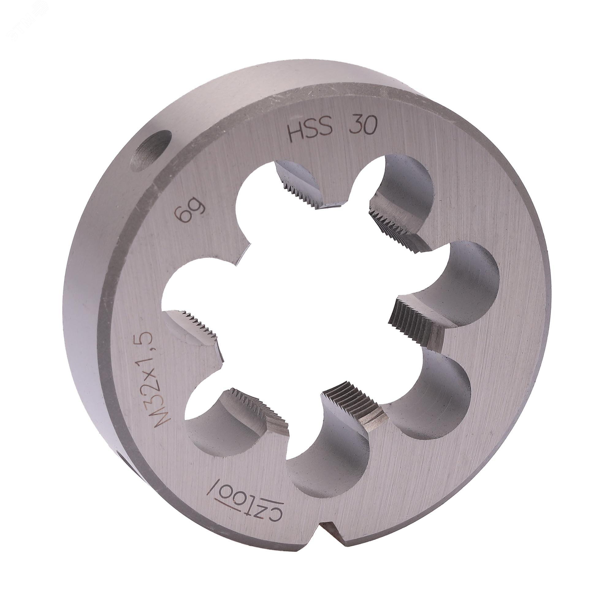 Изображение товара Плашка М32х1,5 HSS DIN22568 65мм для нарезания резьбы