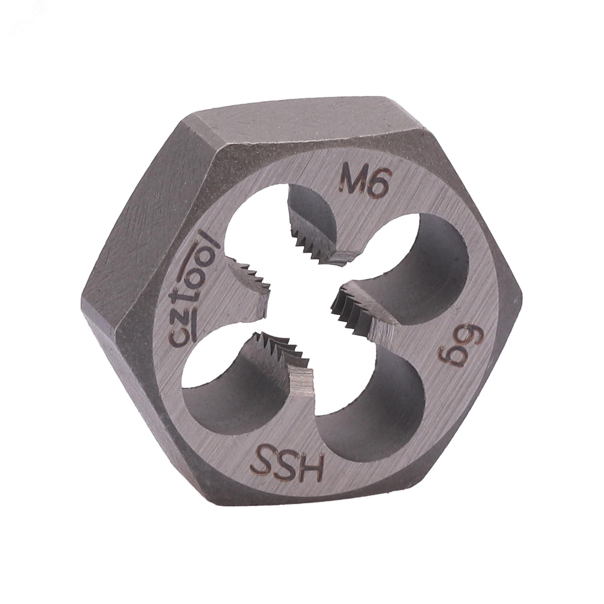 Изображение товара Плашка М6х1,0 HSS DIN 382 6g 18х7мм (шт)