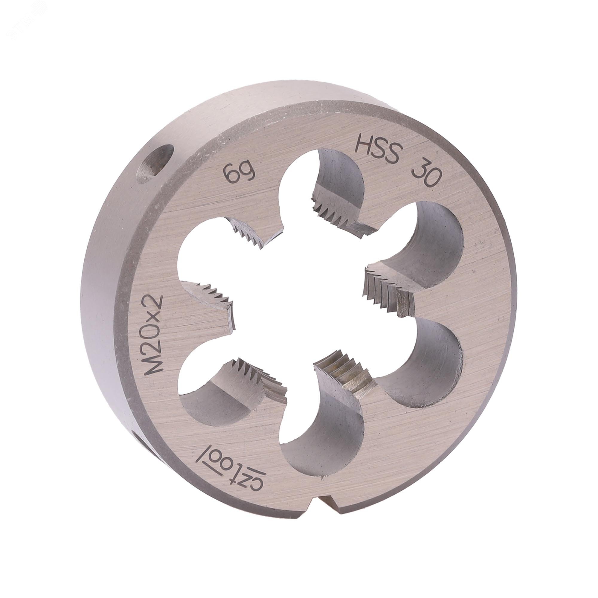 Изображение товара Плашка М20х2,0 HSS DIN22568 6g 45х14мм для металлообработки