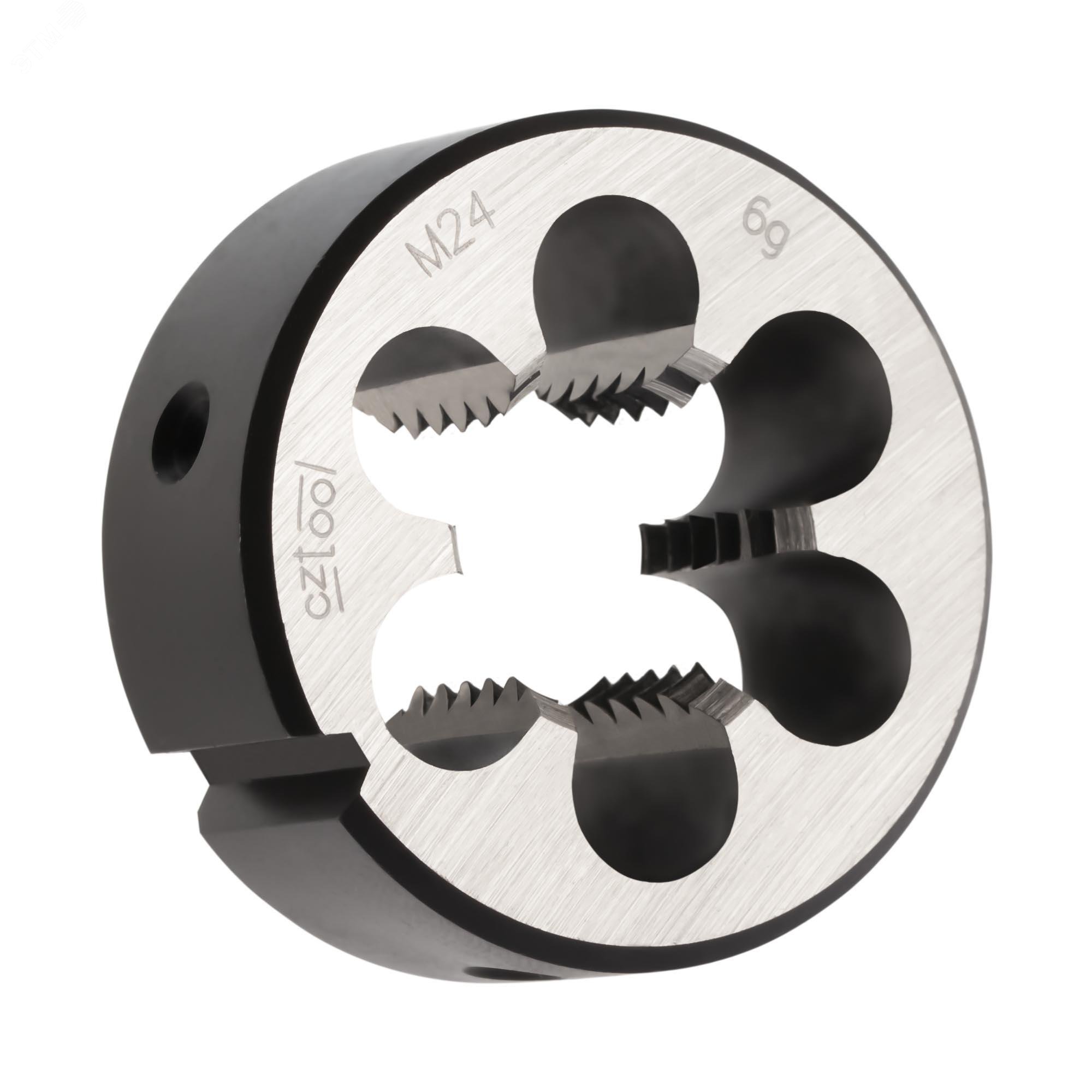 Изображение товара Плашка М24х3,0 115CrV3 DIN22568 для нарезания резьбы из прочной стали