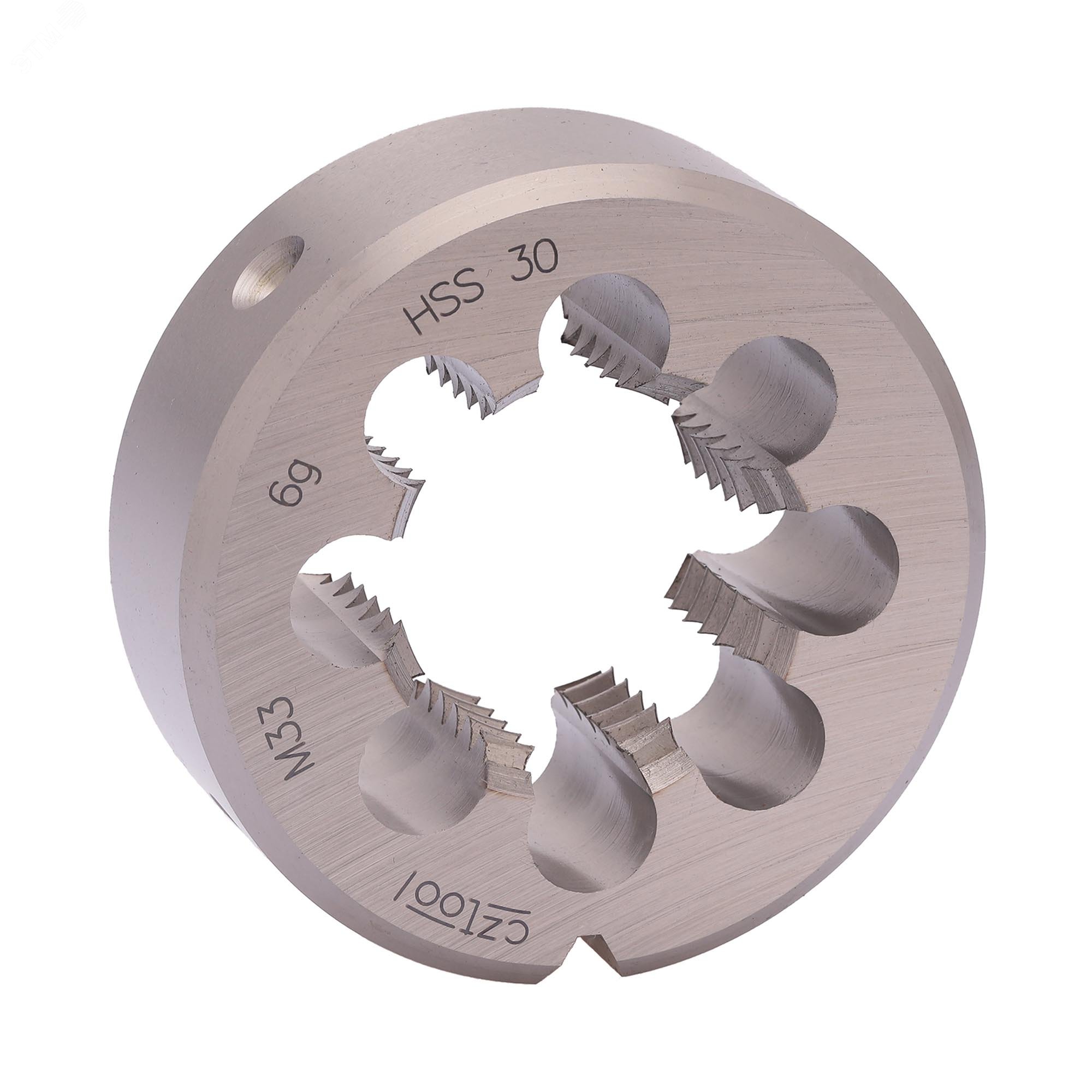 Изображение товара Плашка М33х3, 5 HSS DIN22568 6g 65х25мм - высококачественный инструмент для нарезания резьбы Изображение товара Плашка М33х3, 5 HSS DIN22568 6g 65х25мм - высококачественный инструмент для нарезания резьбы