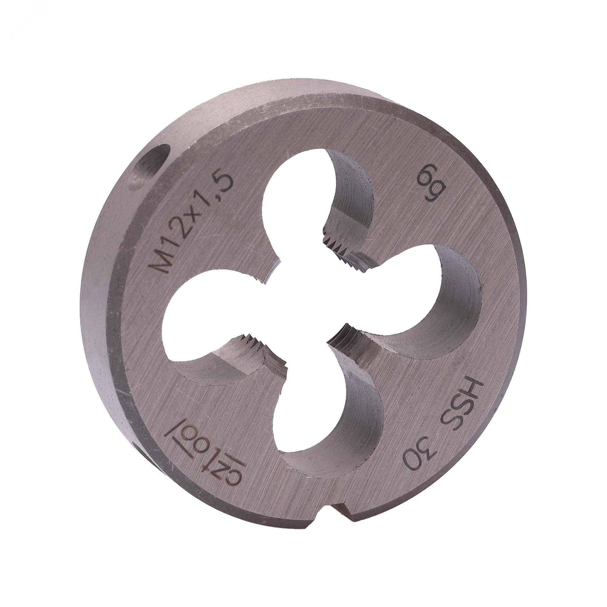 Изображение товара Плашка М12х1,5 HSS DIN22568 6g 38х10мм для нарезания резьбы металлов