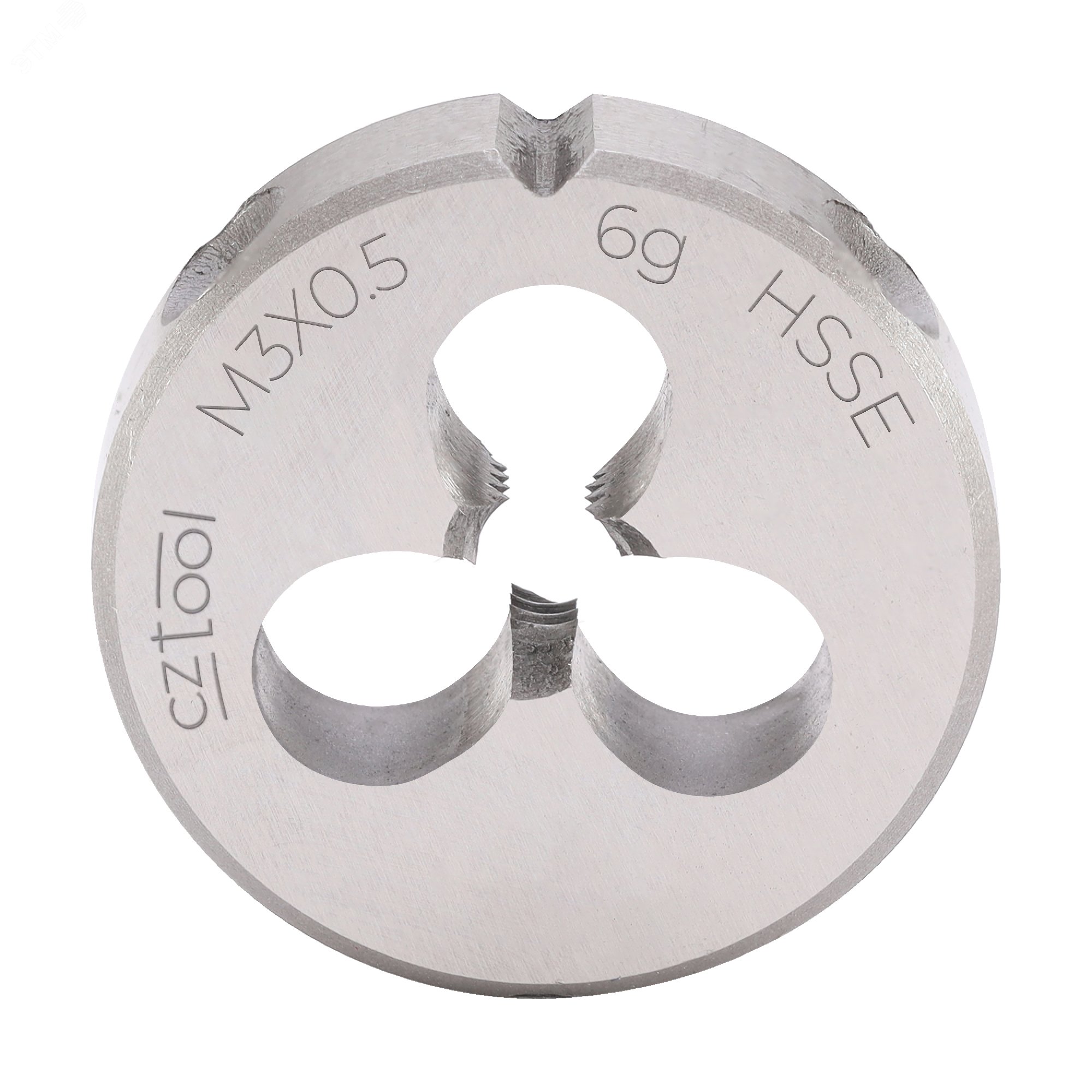 Изображение товара Плашка М3х0,5 HSSE DIN22568 20мм быстро режущая сталь Чехия