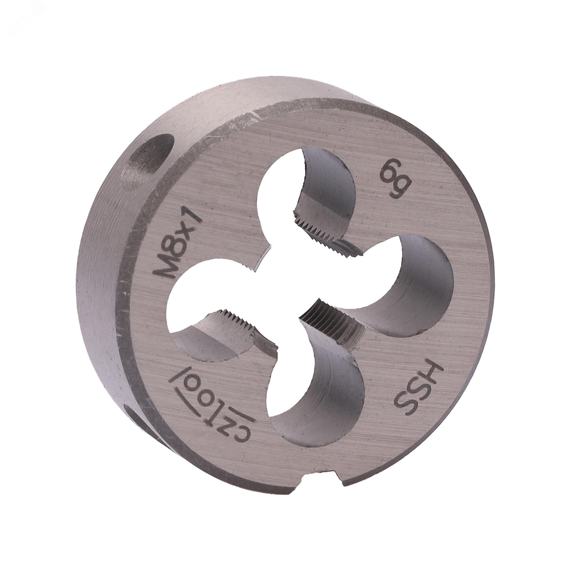 Изображение товара Плашка М8х1,0 HSS DIN22568 для нарезки резьбы