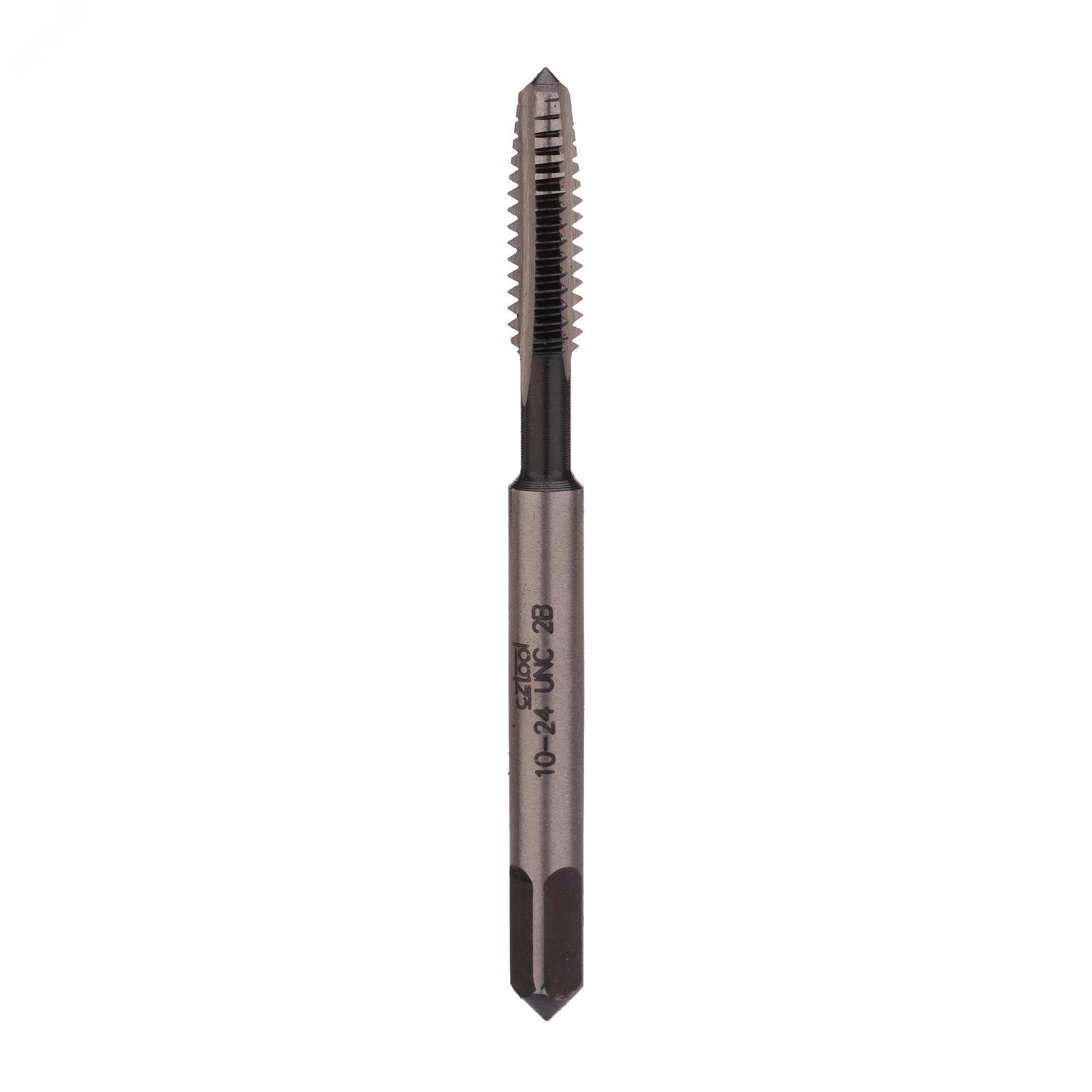 Изображение товара Метчик UNC №10 24 115CrV3 однопроходный ручной для резьбы по металлу