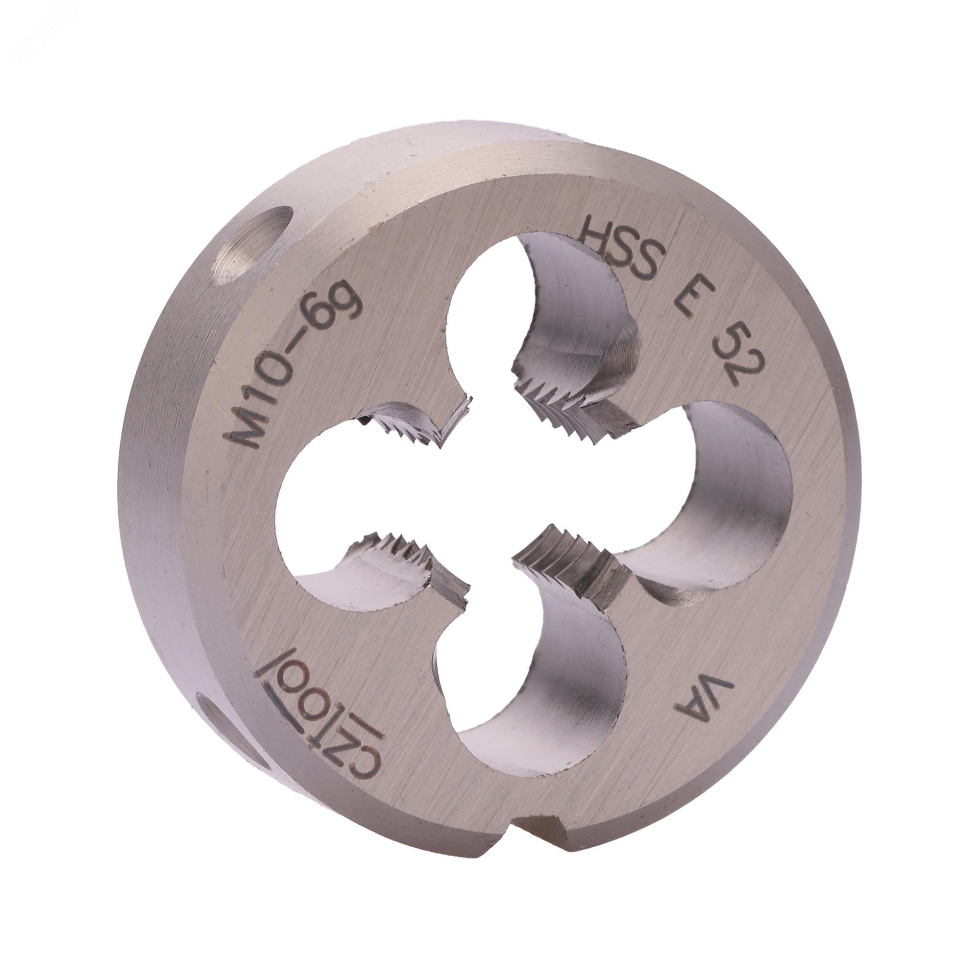 Изображение товара Плашка М10х1,5 HSSE-VA DIN22568 6g 30х11мм (шт)