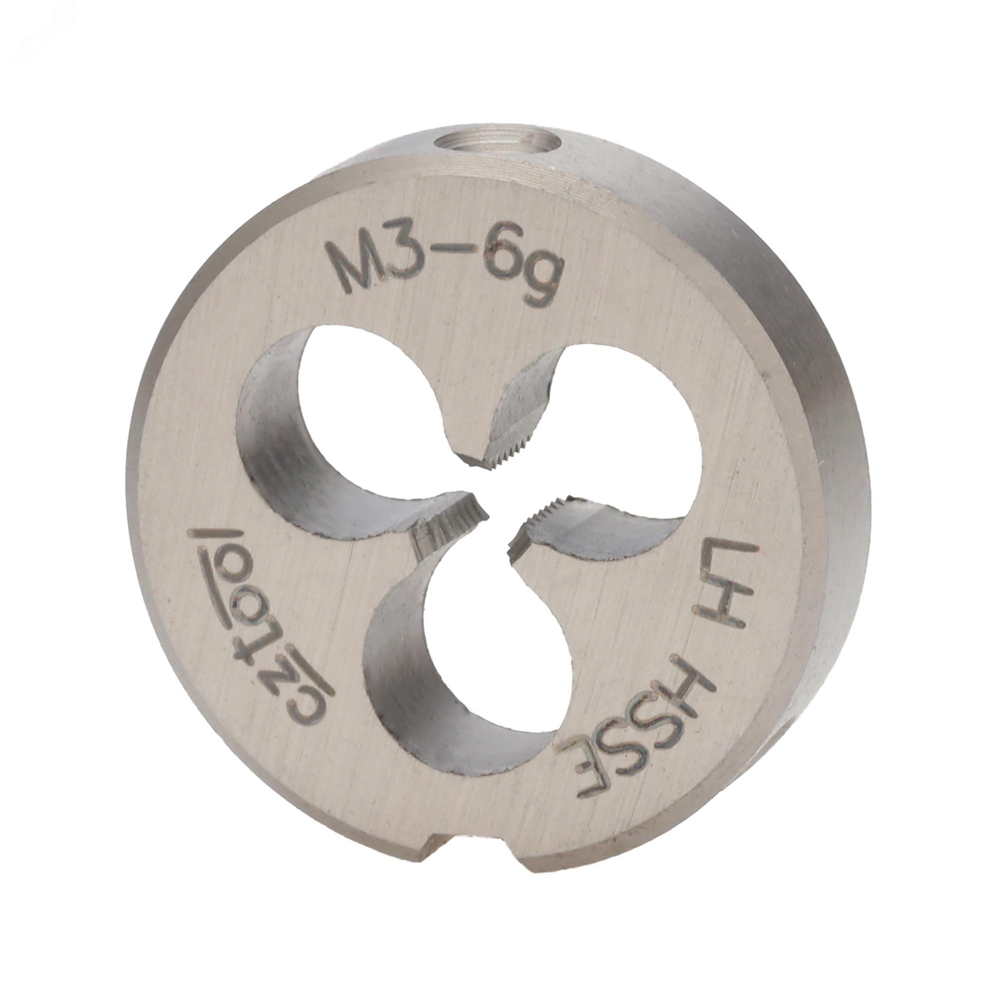 Изображение товара Плашка левая М3х0,5 HSSE-VA DIN22568 6g 16х5мм (шт)