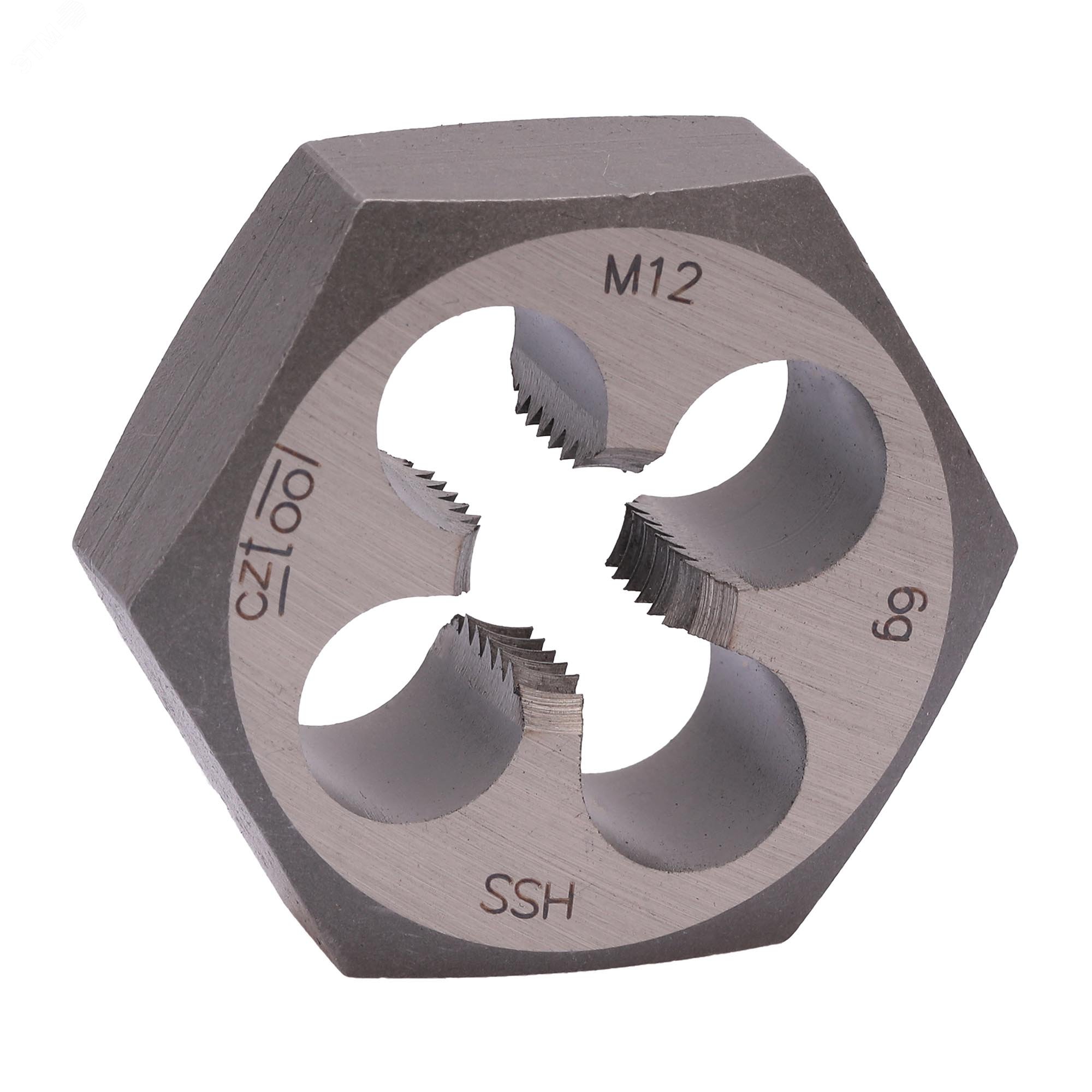 Изображение товара Плашка М12х1,75 HSS DIN 382 6g 36х14мм для нарезания резьбы металл