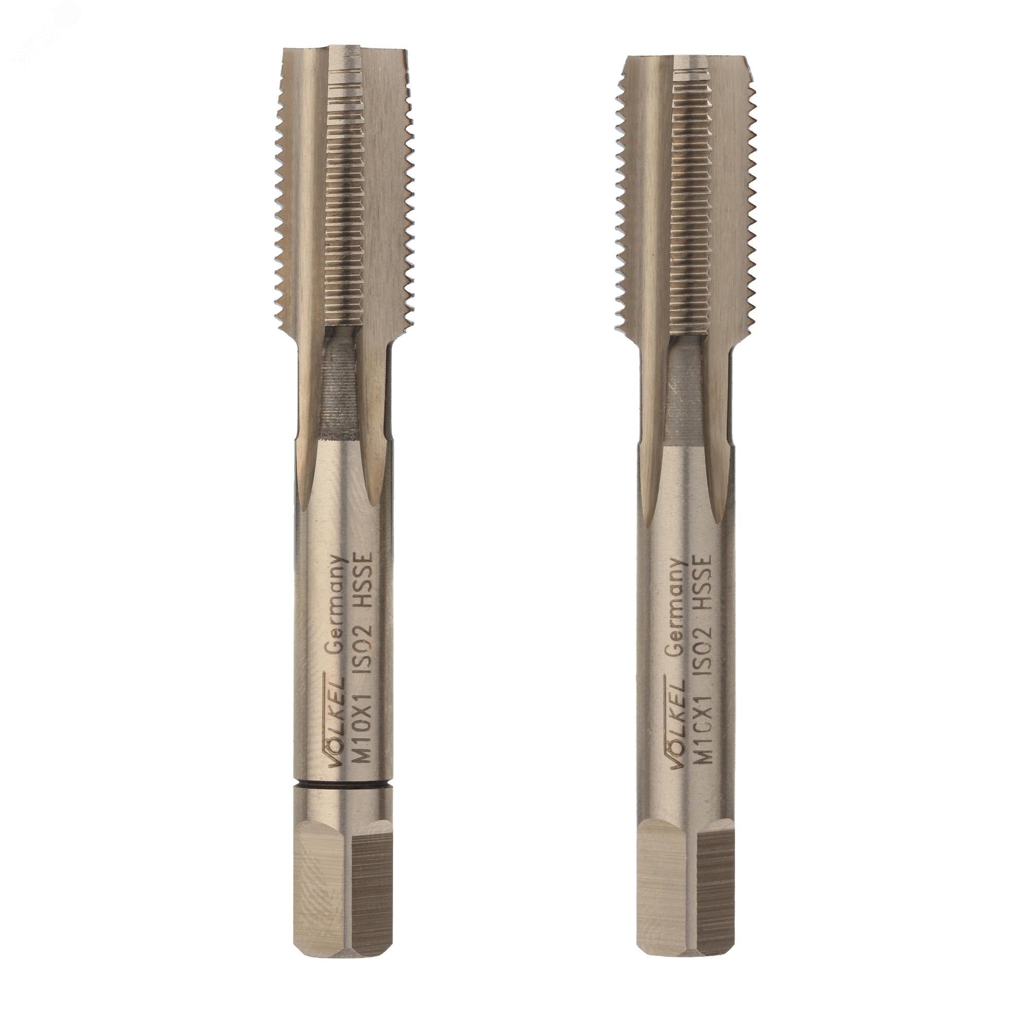 Изображение товара Набор метчиков 2шт М10х1,0 DIN2181 6h HSSE (комплект)