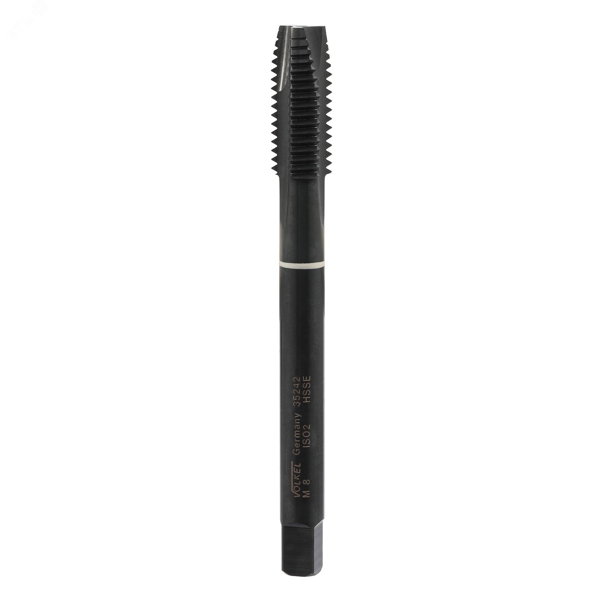 Изображение товара Метчик машинный М8х1,25 DIN371 HSSE-VAP 6h B/4-5P 90мм a=6,2 (шт)