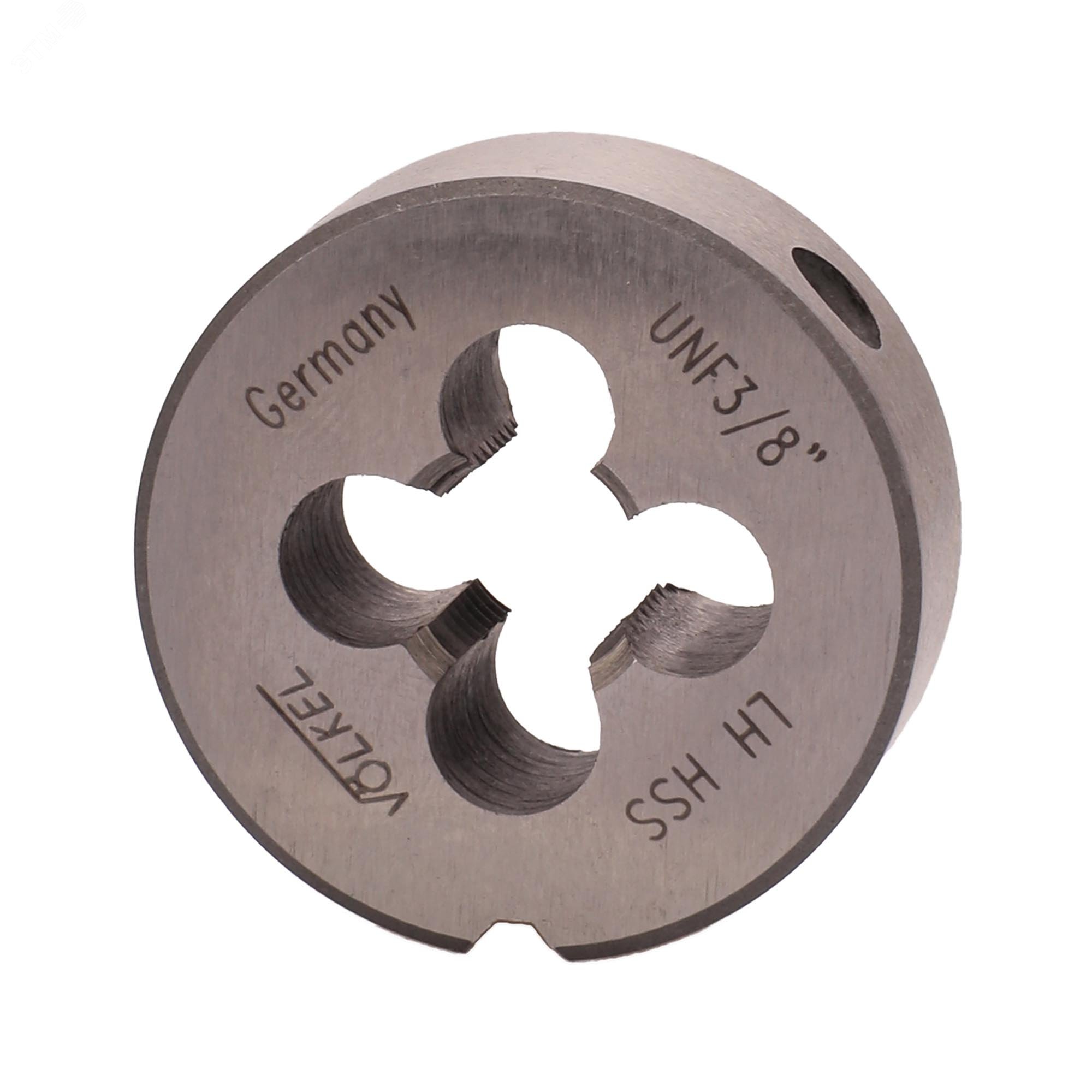 Изображение товара Плашка левая UNF 3/8"-24 HSS DIN22568 2A 30x11мм для нарезания внутренней резьбы