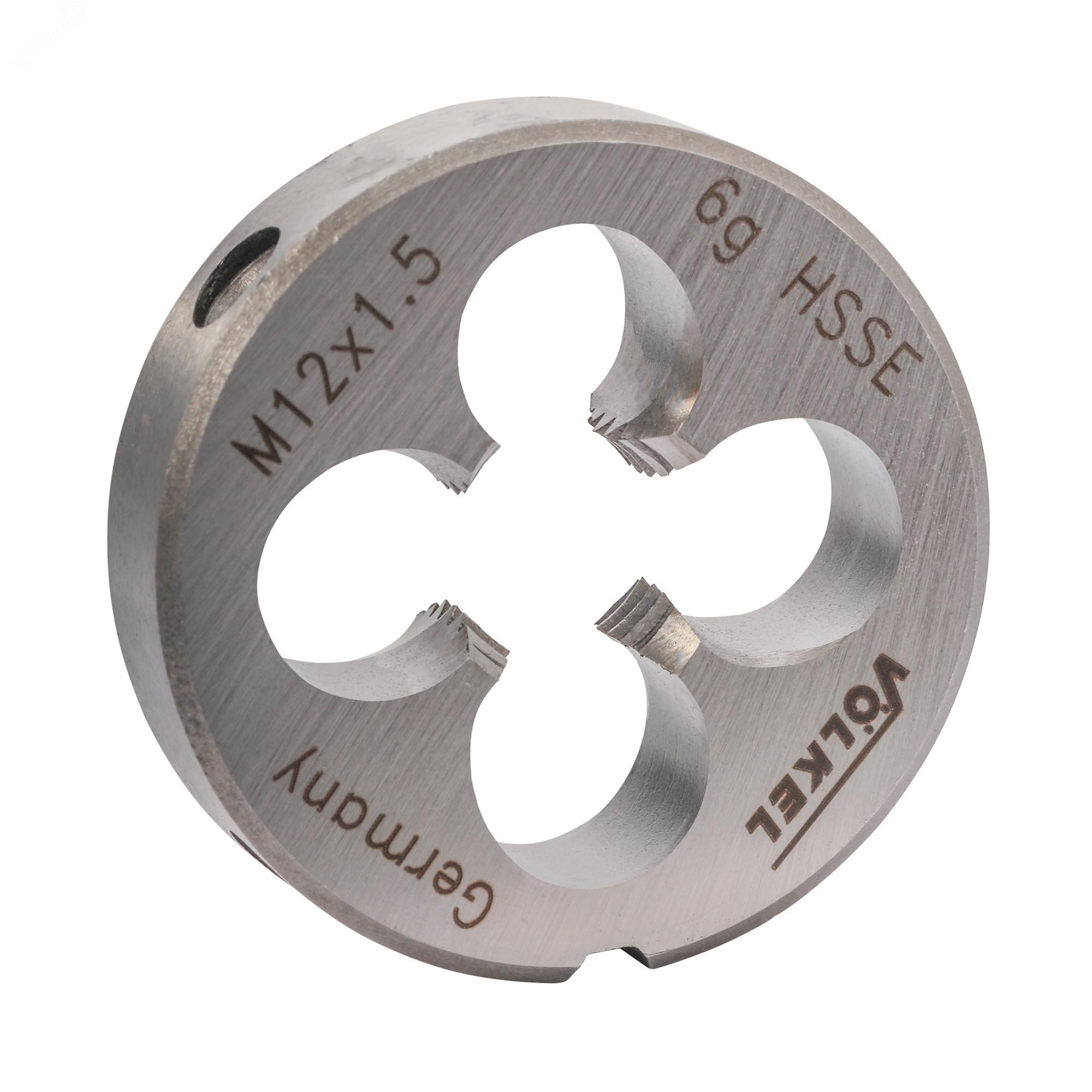 Изображение товара Плашка М12х1,5 DIN EN 22568 HSSE 6g 38х10мм для резьбы из стали и металлов