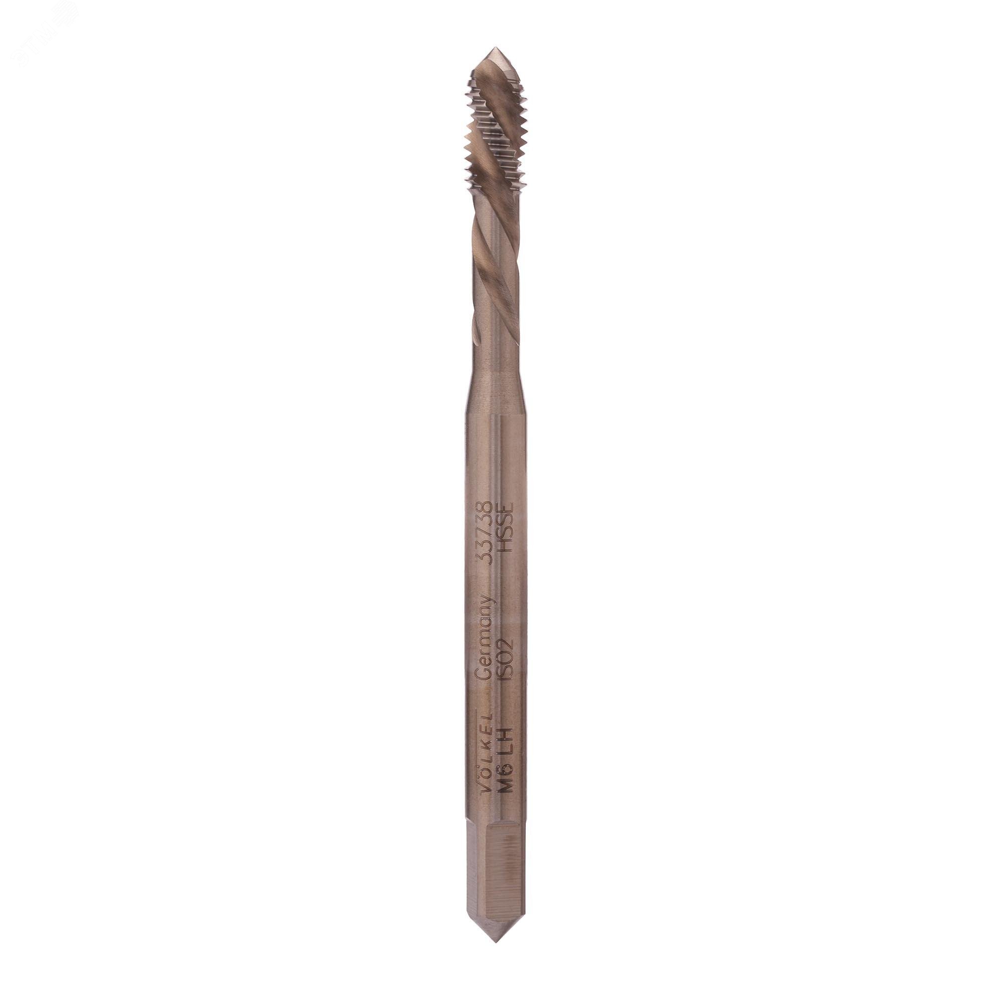 Изображение товара Метчик левый машинный М6х1,0 DIN371 6h HSSE (шт)