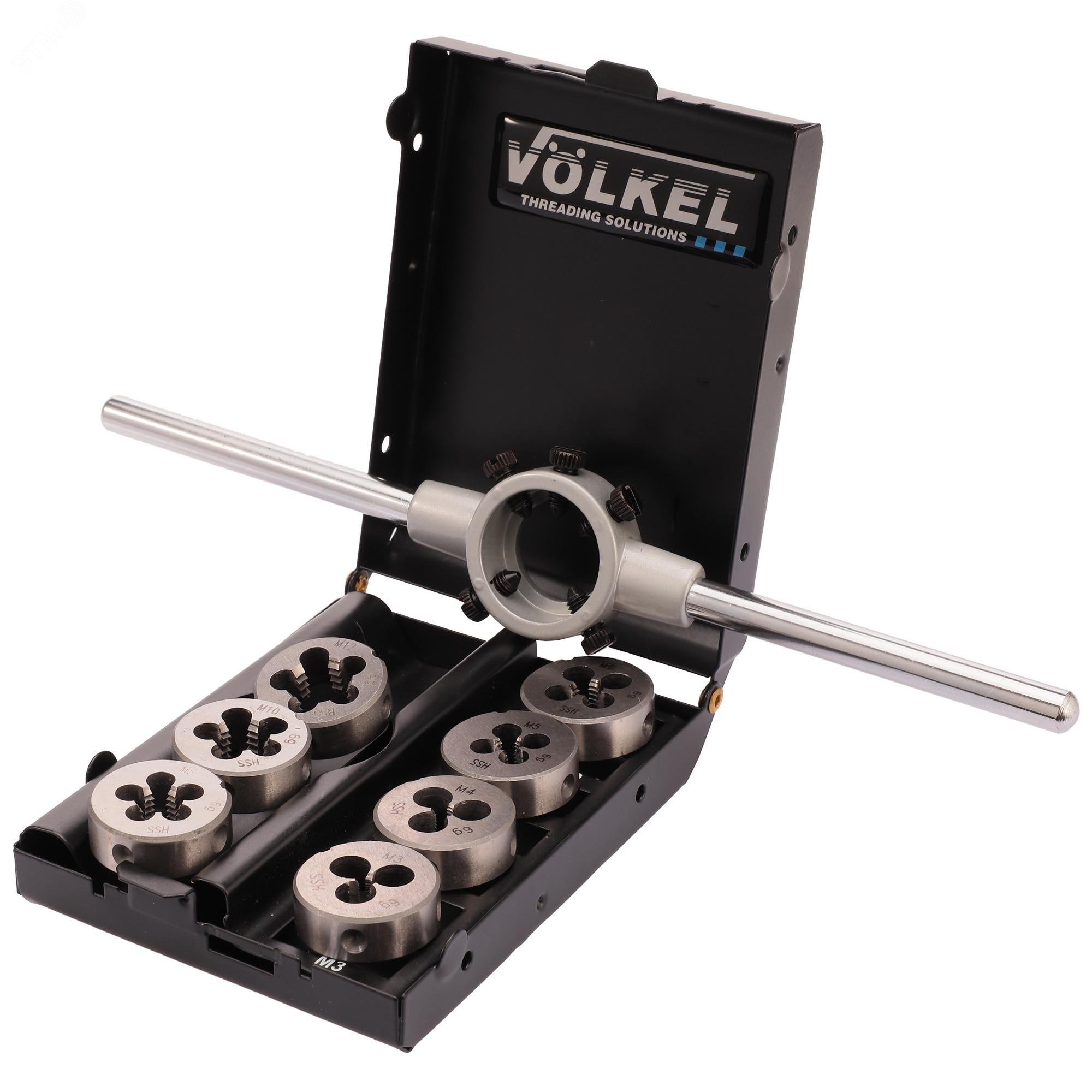 Изображение товара Набор плашек М3-М12 HSS-G 25мм 8пр (набор)