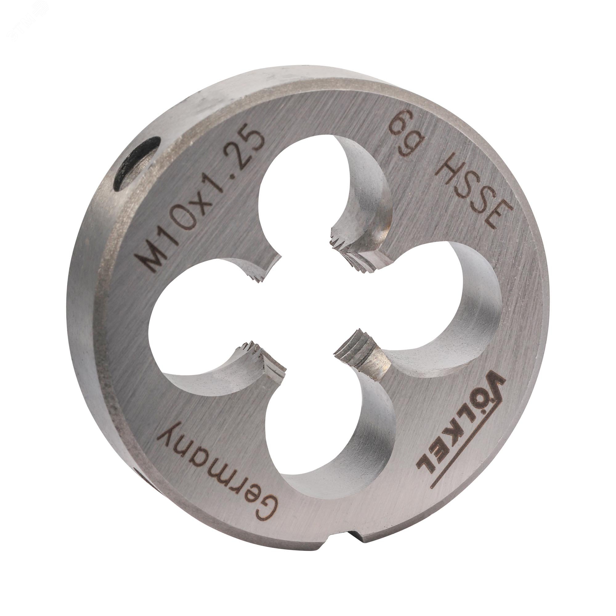 Изображение товара Плашка М10х1,25 DINEN22568 HSSE 6g 30х11мм для нарезания резьбы металл и цветмет