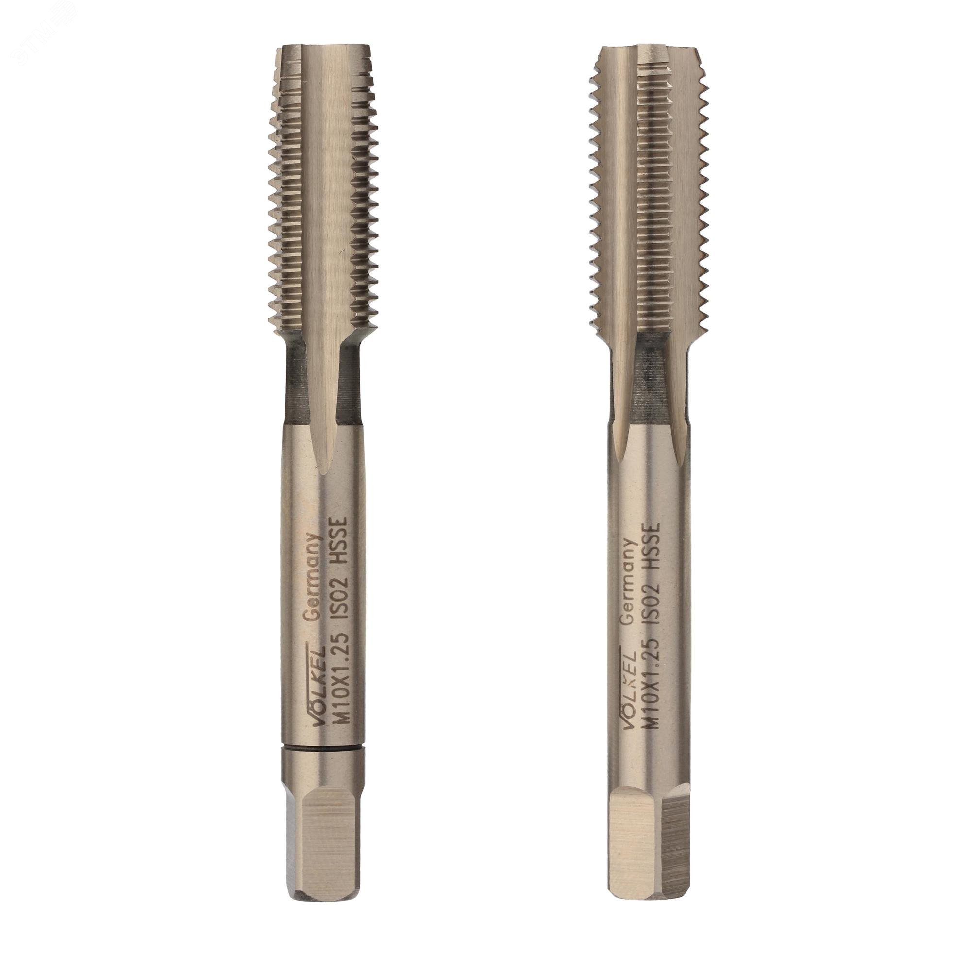 Изображение товара Набор метчиков 2шт М10х1,25 DIN2181 6h HSSE (комплект)