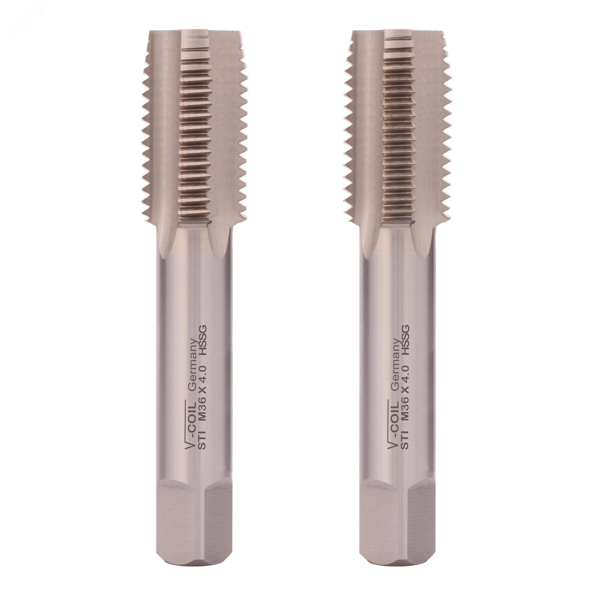 Изображение товара Набор метчиков для резьбовой вставки из 2 шт HSS-G М36х4,0 комплект